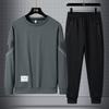 Men's Suits Autumn Round Neck Sweatshirt Korean Fashion Thin Casual Comfortable Sports Hoodie+ Trousers Two-piece Sets