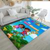 Dora Explorer Personalized Text Floor Rug Office Rug Design for Game Room Decorate room Playrooms Balcony Antislip Carpet Office home decor
