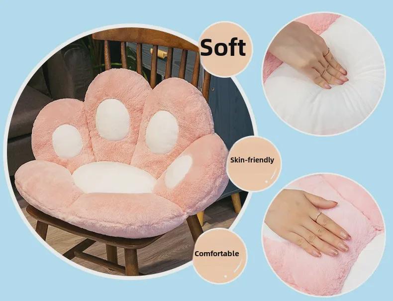 Cross-Border Creative Cat & Bear Paw Plush Cushion – All-in-One Sofa, Chair, and Floor Mat