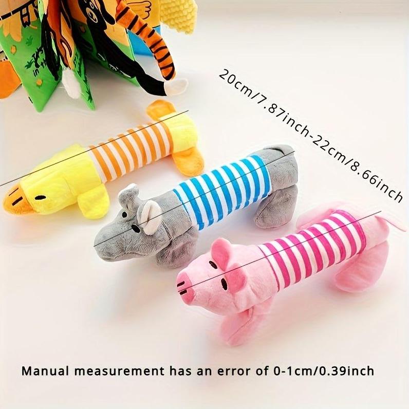 1pc Adorable Cute Animal Design Pet Grinding Teeth Squeaky Toy for Interactive Chewing Fun, Dog Voice Toys, Dog and Cat Supply