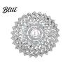 Brooch Pin Sunflower for Women Rhinestones Inlaid Badge Decorative Collar