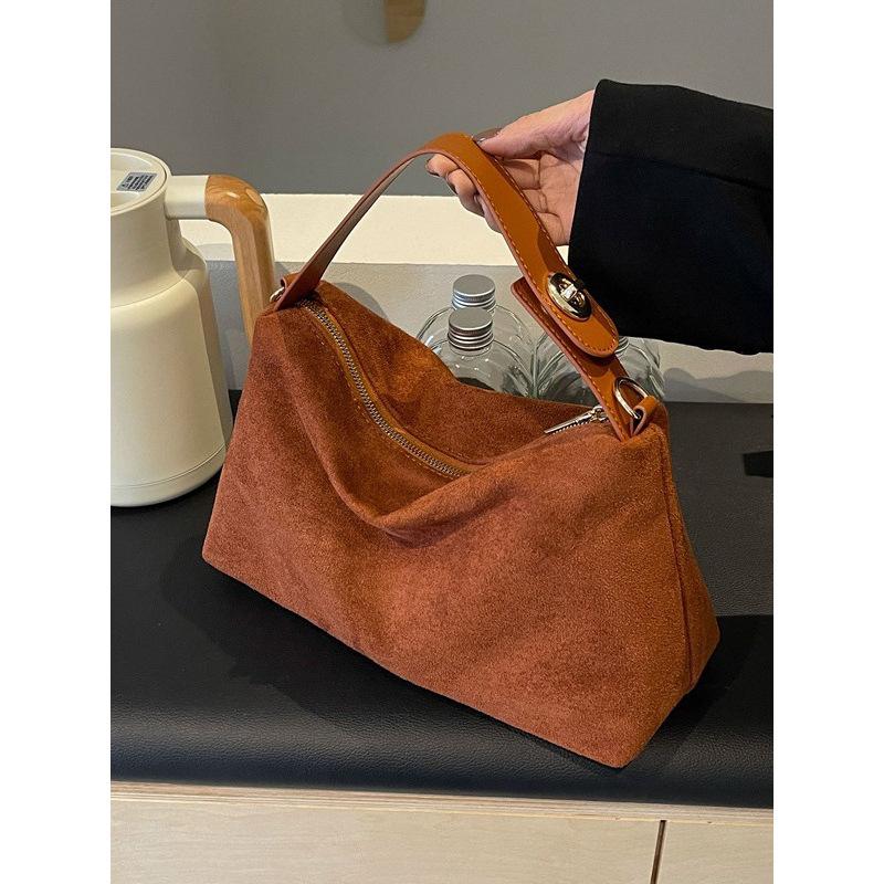 Boston Bag Women'S Retro Trendy Fashion Shoulder Oblique Span Bag Large Capacity Versatile Commuter Pillow Bag