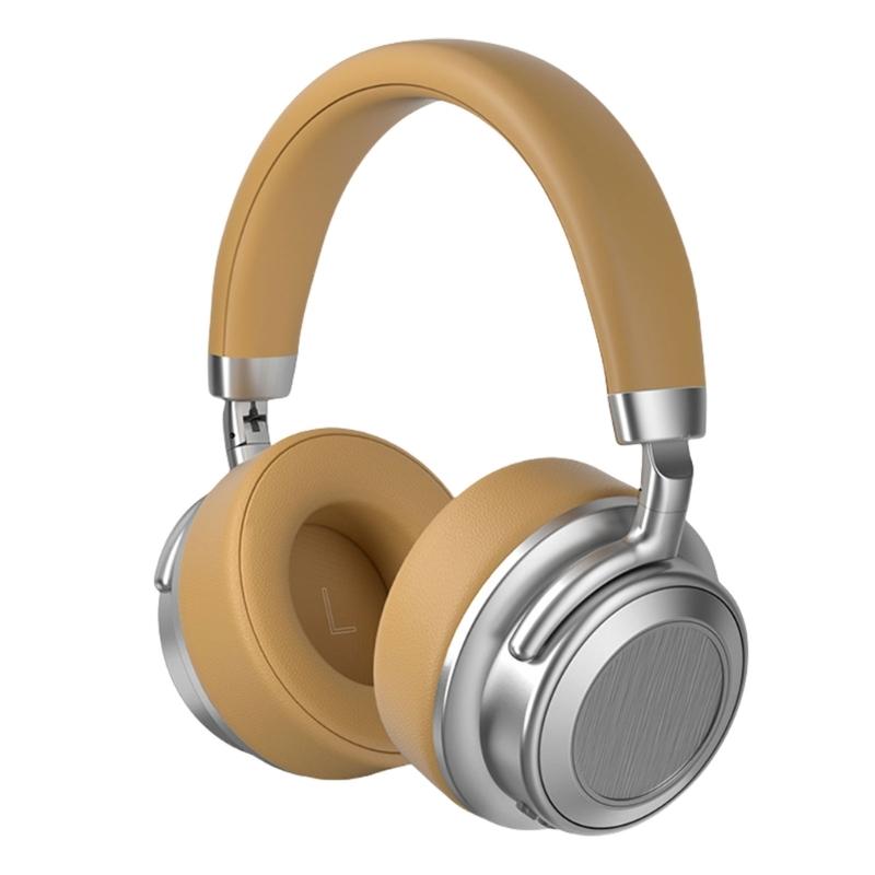 Wireless Bluetooth-compatible Headphone Stereo Over Ear Headphone with Microphone Foldable Headphone for Travel