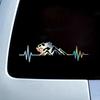 Heartbeat Cross-Country Mountain Bike creative&funny stickers for cartoon fans&lover,high quality for car trucks motorcycles