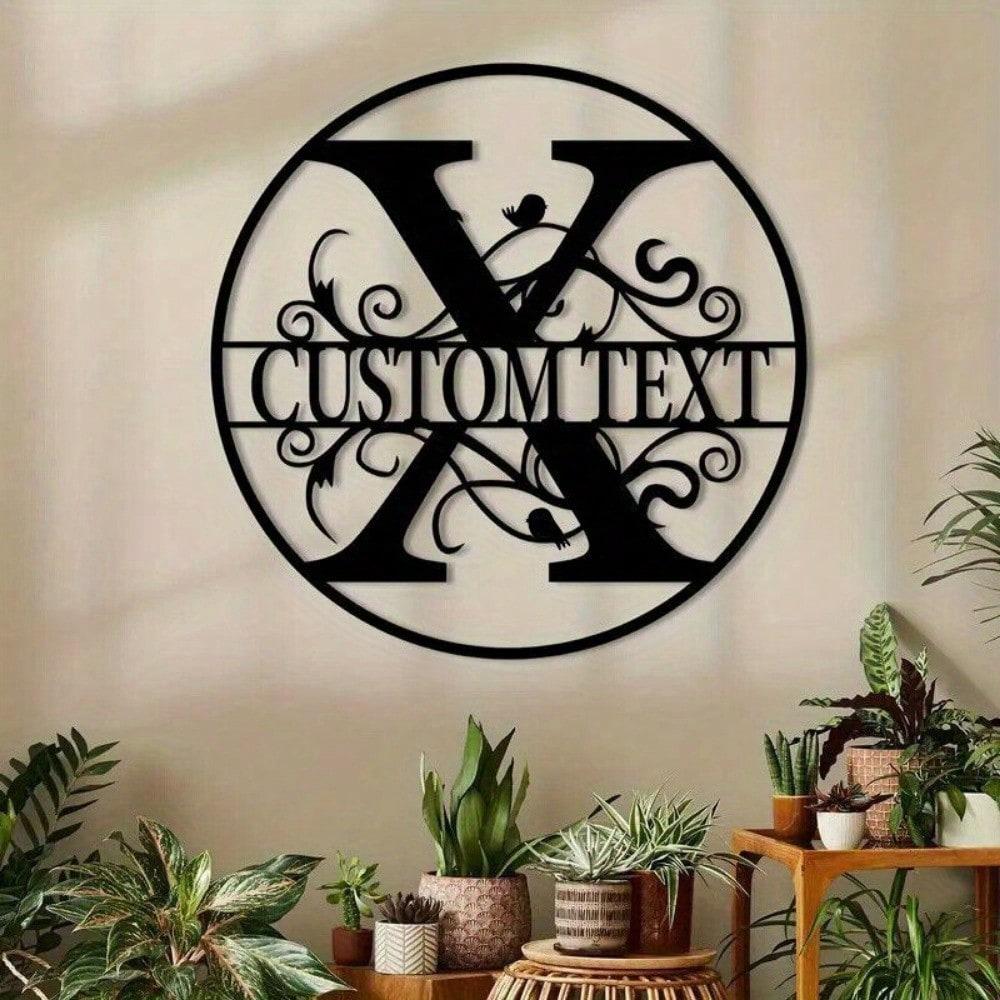 Custom Metal Letter Sign, Personalized Name Plate for Wall Decor, Birthday Gift, Housewarming, Wedding, Party Decoration