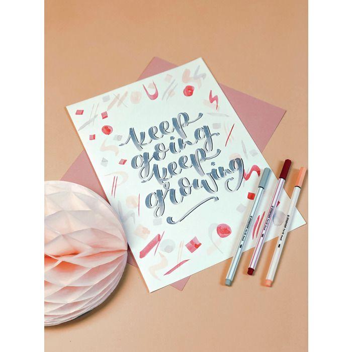 Feutre pinceau - stabilo - pen 68 brush arty - 30 nuances - pointe flexible - multicolore