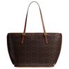 COACH TAXI 36 Brand Classic Logo Tote Bag Tote Bag Shopping Bag Artificial Leather Shoulder Bag Large Size Women's Dark Brown