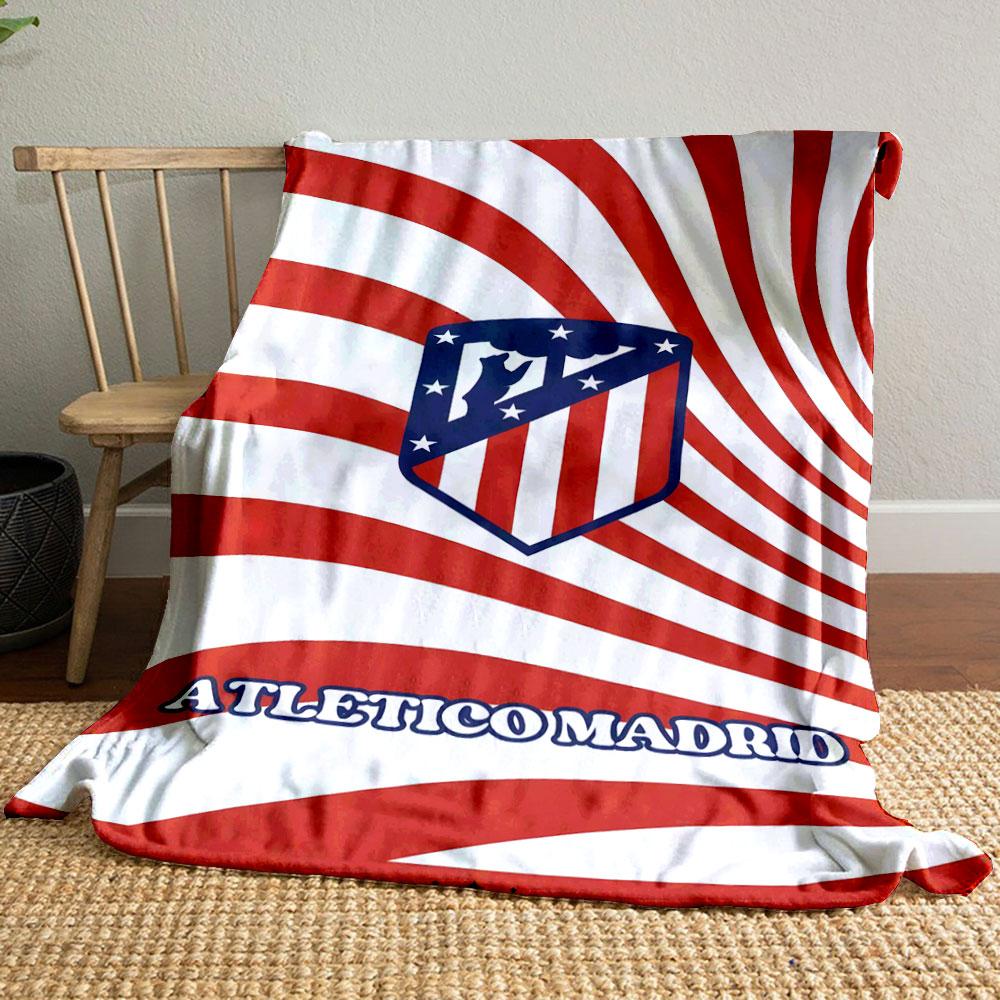Atlético Madrid Striped Blanket print blanket soft and cozy perfect for the living room bed sofa or a nap,gift
