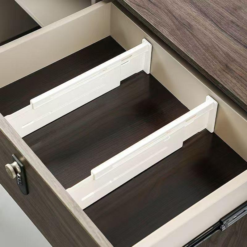 5Pcs Adjustable Expandable Plastic Drawer Divider Set No Drill For Deep Shallow Drawers Underwear Kitchen Storage