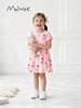 Malwee Girls' Autumn/Winter Cute Print Short Sleeve Princess Dress