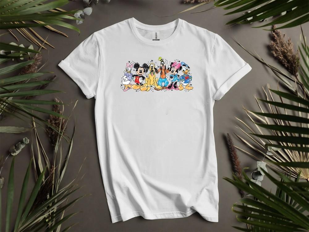 

Comfort Colors Mickey And Friends Hoodie Tshirt Men Women Unisex AD165 4XL