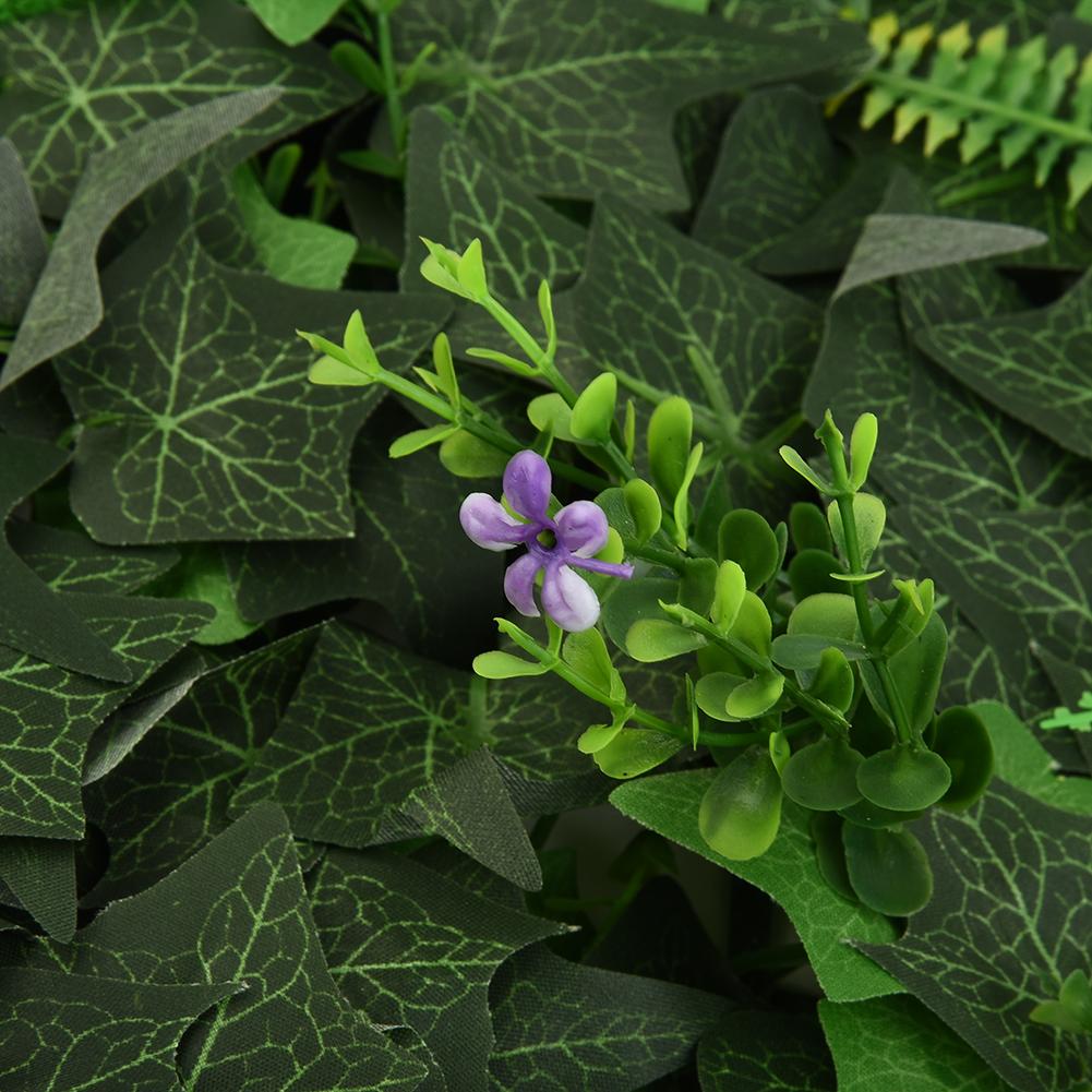 Artificial Green Grass Square Plastic Simulate Lawn Plant Fake Leaves Flowers For Home Wall Garden School Office Shop DIY Decor