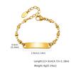 For Children Engrave Custom ID Name Bracelet Heart Cross Chain Stainless Steel Personalized Jewelry Birthday Gift for Girl Boy