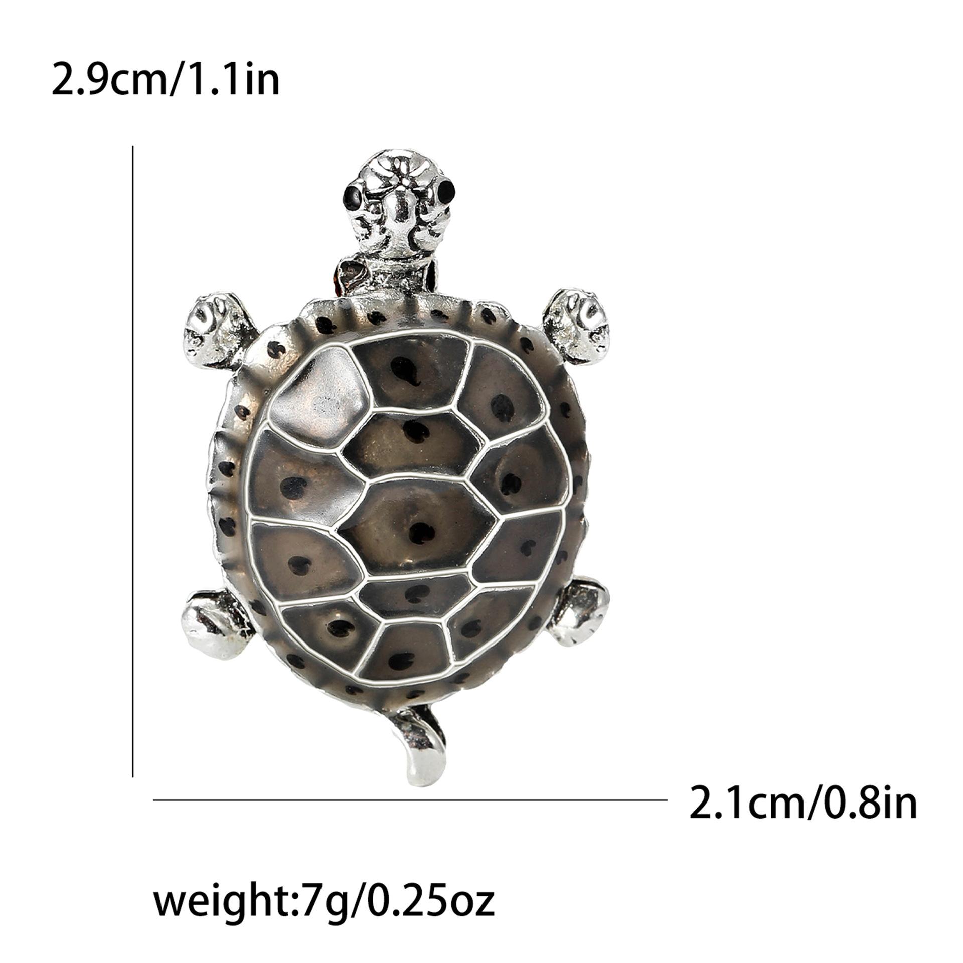 

Модная эмалевая брошь в виде черепахи, простая винтажная булавка в виде животного, женская одежда, аксессуары, корсаж