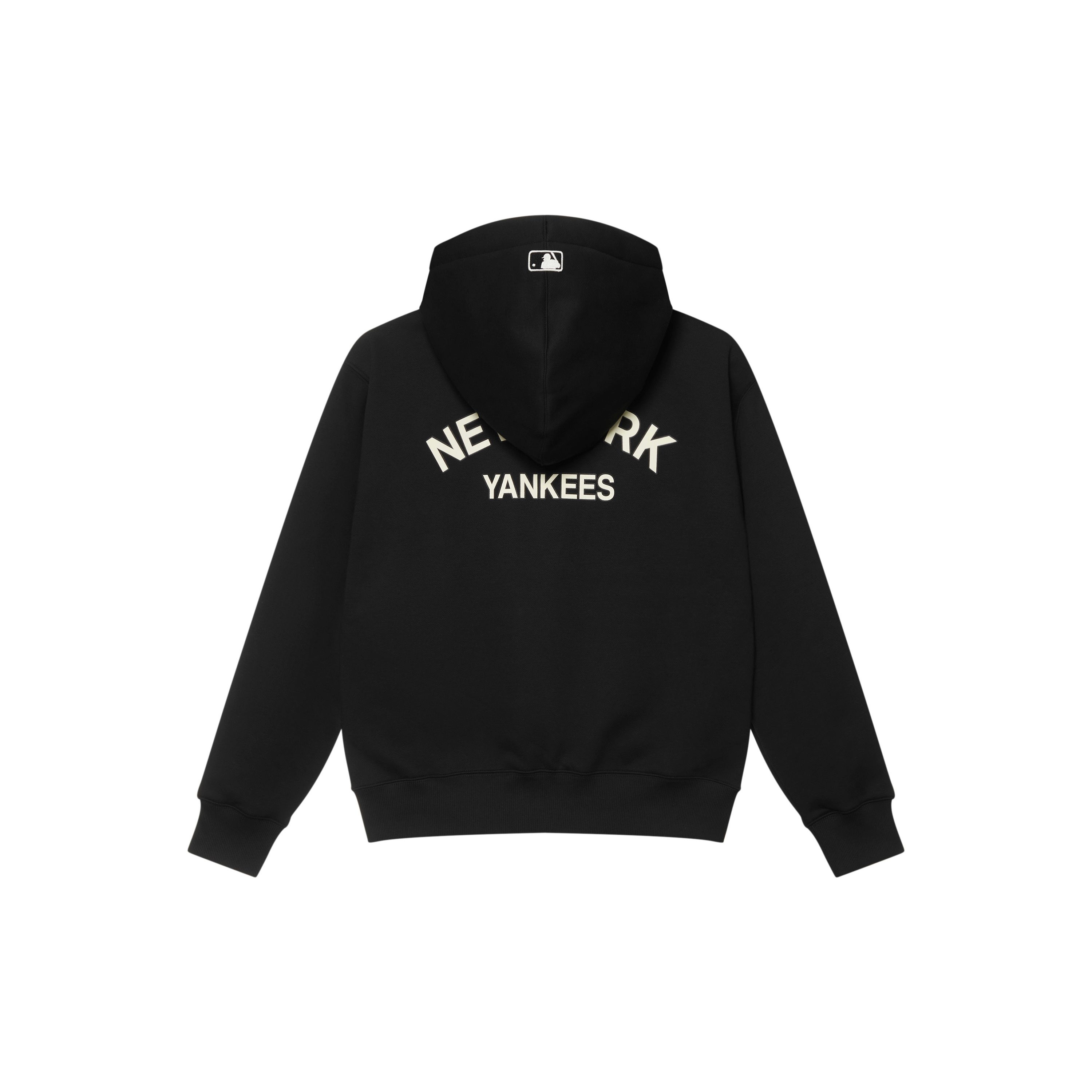 MLB New York Yankees Basic Serie 24FW Lockere Passform Bequemer Hoodie Reißverschluss Jacke Sweatshirt Unisex Jacken Schwarz 3ATRV0246-50BKS M black