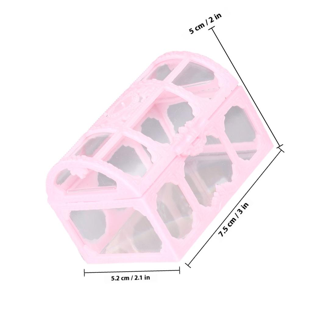 10pcs Hollow Candy Boxes Treasure Chest Style Gift Treat Containers Wedding Party Favors Sugar Storage Case Unique Hand Gift Box