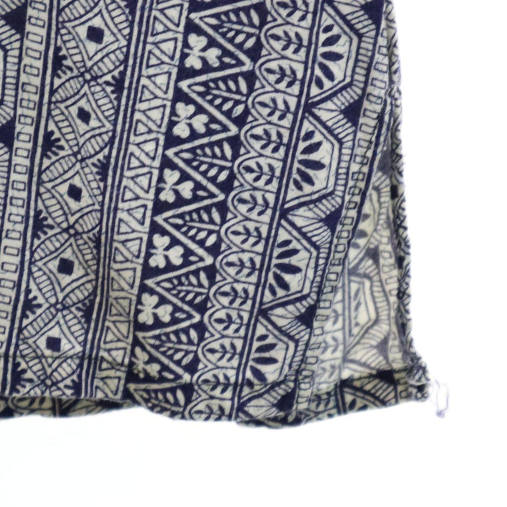 BLUE HAWAII Overall Handle Short Sleeve Aloha Shirt L Navy Open Collar Men's Used