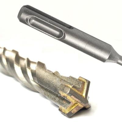 SDS-Plus Concrete Drill Bit 6mm 160mm for Stone and Reinforced Concrete, 4-Cutter Head