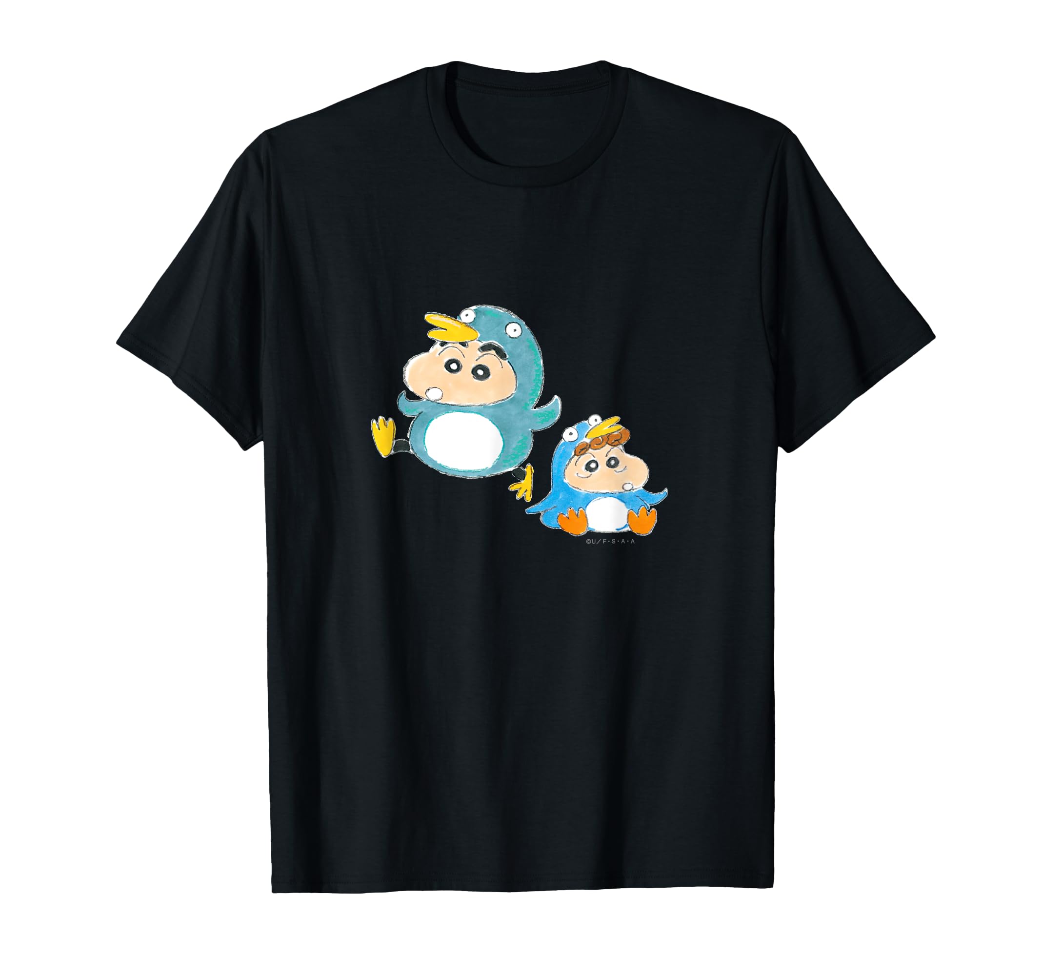 

Crayon Penguin Sunflower Shin-chan Shin-chan и футболка чёрный