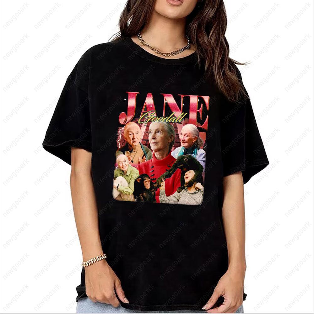 

What You Do Makes A Difference Jane Goodall Memories Shirt Rip Jane Goodall 19342025 Graphic T Shirts Woman Man Cotton Tops S
