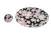 Sakura Yuzen Round Incense Plate, Mino Ware, Made in Japan, Porcelain, Incense Stand, Sakura, 9-12, ACS WEB SHOP