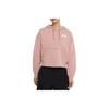 Solid Color Fleece Hoodie Women Tops Desert-Berry-Red CV7738-614