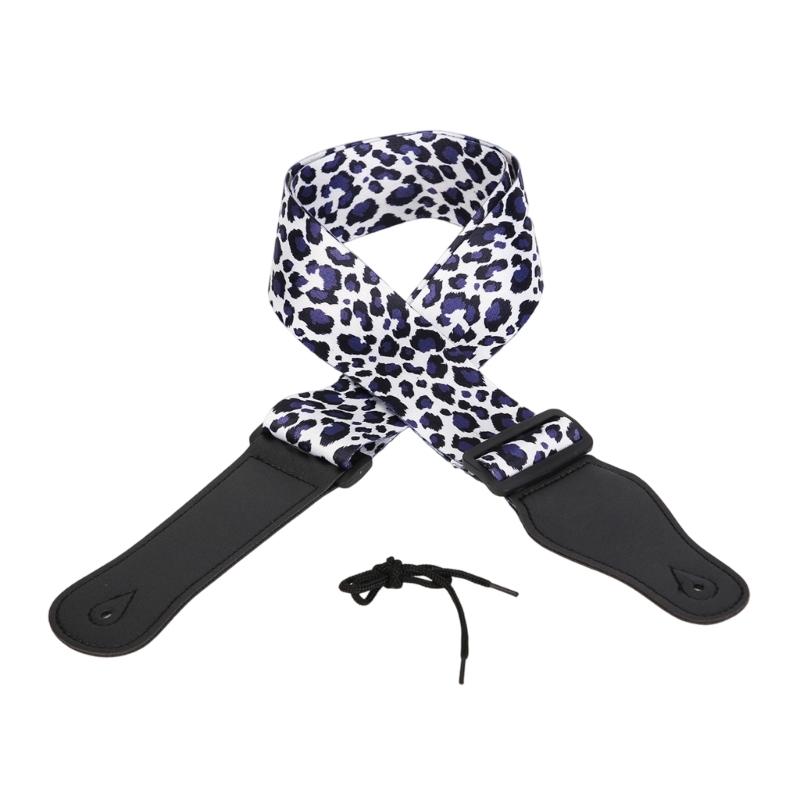 Adjustable Guitar Straps with Leather Ends Electric Acoustic Guitar Bass Strap Thicken Shoulder Belt Easy to Use