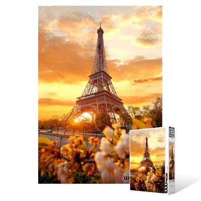 1000 Piece Jigsaw Puzzle / Eiffel Tower In the Sunset, Popular Korean Puzzle