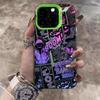 Apple 15ProMax mobile phone case ins wind Apple 14/13Pro trendy graffiti Apple 12/11Pro cartoon X