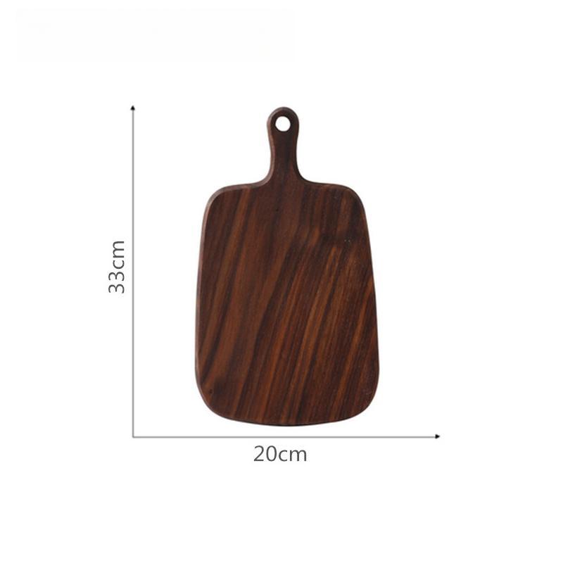 1 peça Tábua de Corte de Madeira Maciça, Tábua de Corte de Madeira para Cozinha, Madeira de Faia Nogueira Preta Tábuas de Charcutaria para Pizza Pão Frutas Legumes