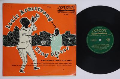 10inch Record KING OLIVER - Louis Armstrong With King Oliver AL3504 LONDON 1954 UK Jazz Used