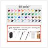 30/40/60/80 Color Markers Manga Drawing Markers Pen Based Sketch Felt-Tip Oily Twin Brush Pen Art Supplies