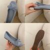 Women's Ballet Flats 2026 Autumn Soft Bottom Butterfly Knot Shoes Increased Height Design Casual Spring Fashion Flat Shoes
