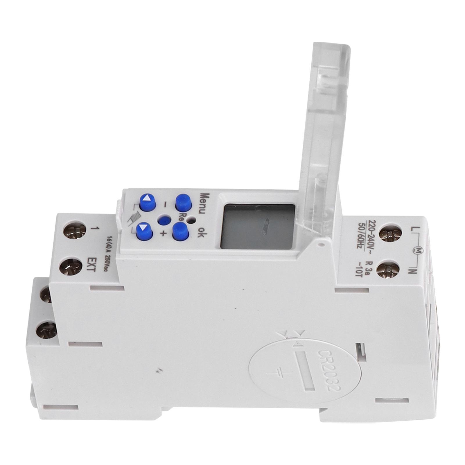 

TM610 2 Weekly Programmable Timer Switch Digital Time Switch Din Rail Mount 220V