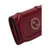 Gucci Blondie Logo Snap Closure Calfskin Card Holder Women Card Holder Red 818795-AAEEX-6207
