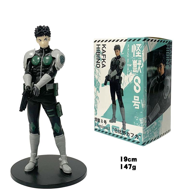 8/19cmAnime Figurine Kaiju No. 8 Soshiro Hoshina Kikoru Shinomiya Action Model Pvc Toy Collection Desktop Accessories Gift