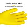 OEING Yellow Latex Dishwashing Gloves