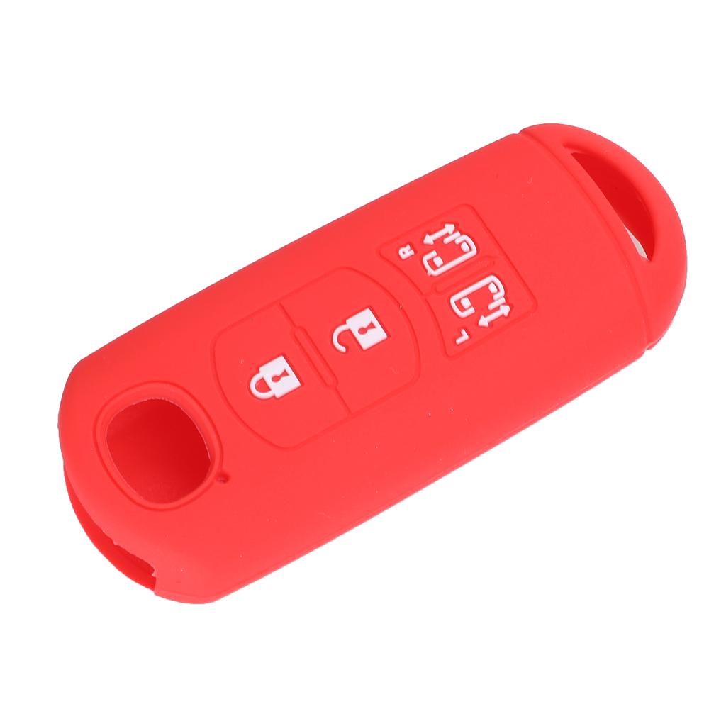 Jingyuqin 4B Remote Car Key Silicone Cover Case For Mazda 2 3 6 Axela Atenza CX-5 CX5 CX-7 CX-9 2014 2015 2016 2017 Holder