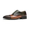 Fashion Men's Classic Retro Brogue Shoes Mens Lace-Up Leather Dress Business Office Flats Men Wedding Party Oxfords EUR Sizes 38-48
