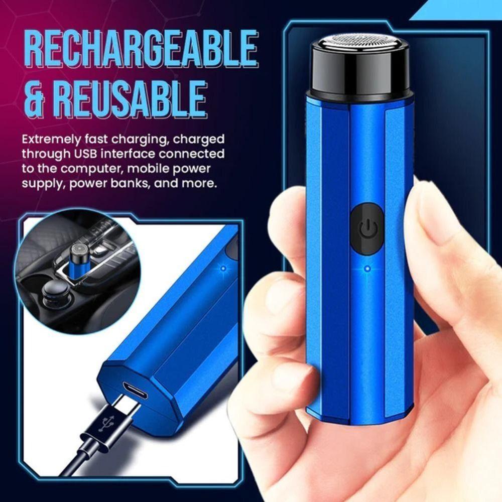 Low-Noise Pocket Razor Mini Men's Beard Razor Portable Electric Shaver for Home&Travel
