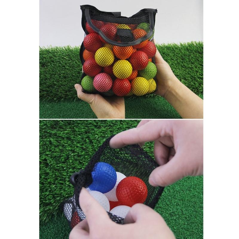 Golf Mesh Bag Small Sports Ball Net Bag Drawstrings Pouches Nylons Mesh Bag