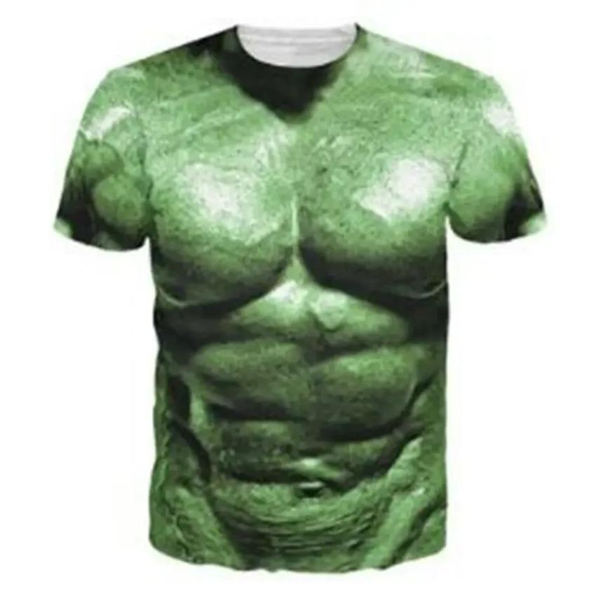 Svalové 3D tričko pro muže Vtipné svaly na hrudi Ošklivé tričko Topy Letní s krátkým rukávem Ležérní Pánská trička Streetwear