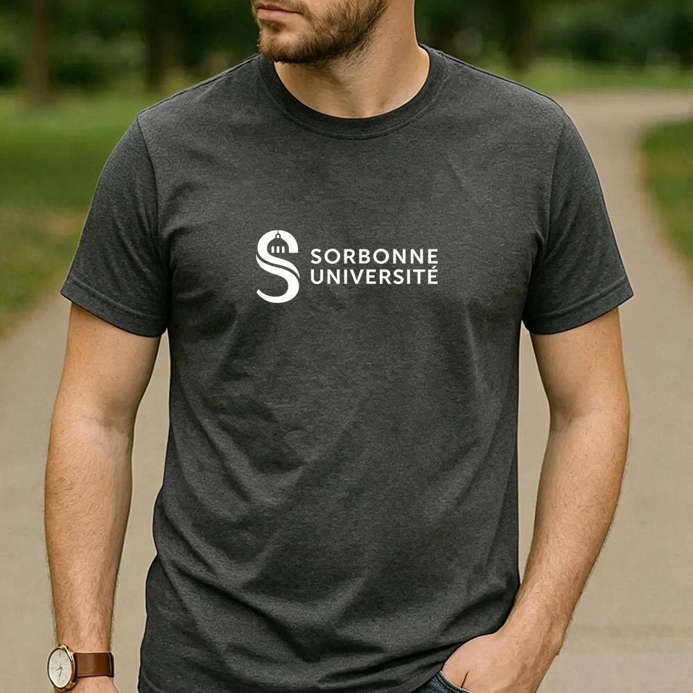 Vintage Retro Sorbonne Universit Logo Cotton Graphic T Shirt Unisex Short Sleeve Alumni Graduate Holiday Birthday Gift Top