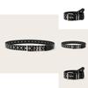 Fashionable Solid Color Star And Rivet Decor Women Casual Belt For Commuter Style And Fashion Accessories