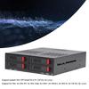 4 Bay HDD Cage Aluminum Alloy SSD Mobile Rack Quiet Fan Indicator Light Leakage  Plug and Play for Chassis 5.25in