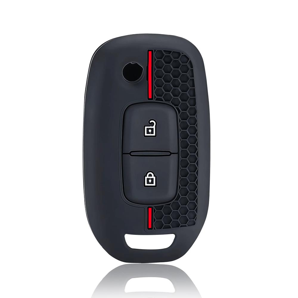 

Silicone Car Flip Key Case Cover for Renault Kwid 2026 Kadjar Captur Megane Sandero Stepway Logan Clio 5 2026 Arkana 2020 2026