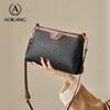 Aokang Women's Chic Leather Small Square Crossbody Bag