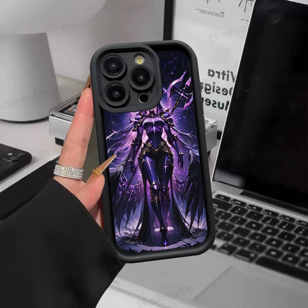 Cartoon Anime A-AlbedoS Phone Case For IPhone 17 16 15 14 13 12 11 Pro Max Plus Silicone Shockproof Case