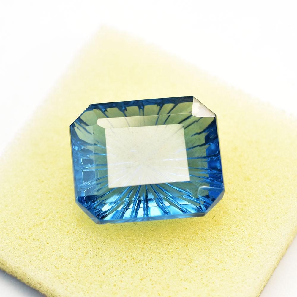 Natural Blue Sapphire Loose Gemstone 41.25 Ct Emerald Cut September Birthstone for Gem Collections