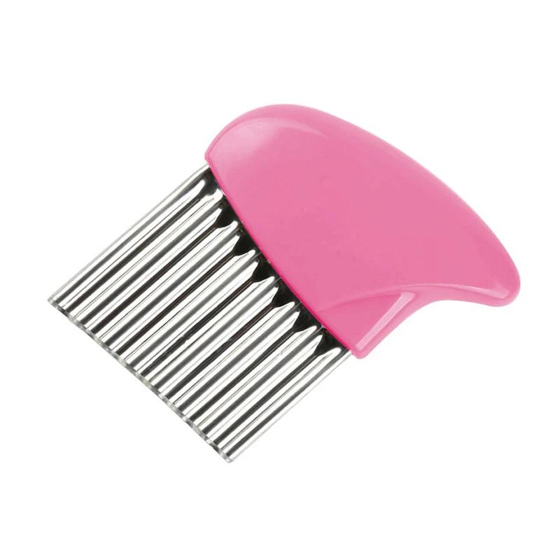 

Нож для нарезки картофеля волнистый Нож для нарезки картофеля фри Слайсер для картофельных чипсов Овощерезка из нержавеющей стали Кухонные принадлежности